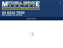 Tablet Screenshot of mitchellservicecentre.com.au
